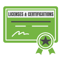 Licenses and Certifications